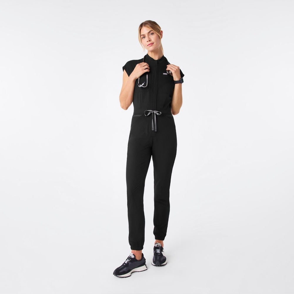 Figs Rafaela Jogger Jumpsuit Black XS or S